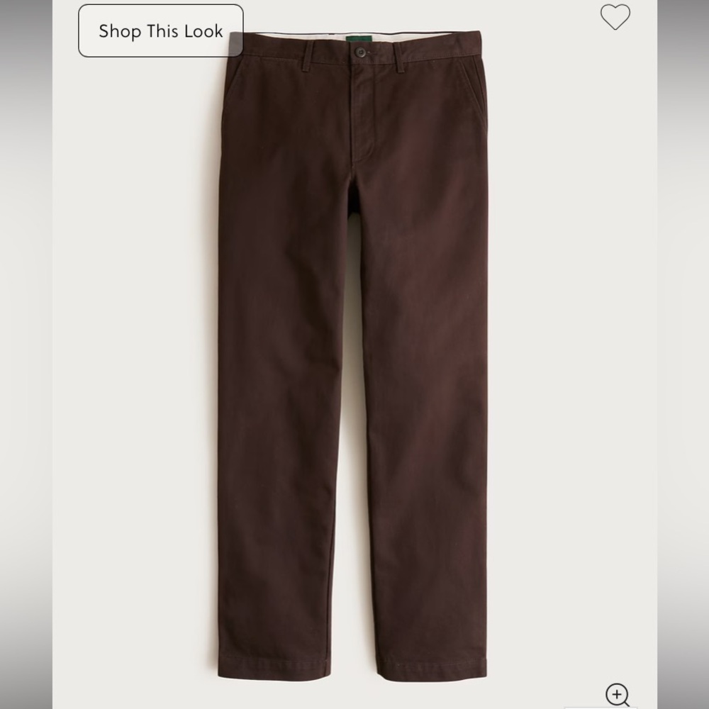 Broken-In Straight Men’s Chino Mahogany
